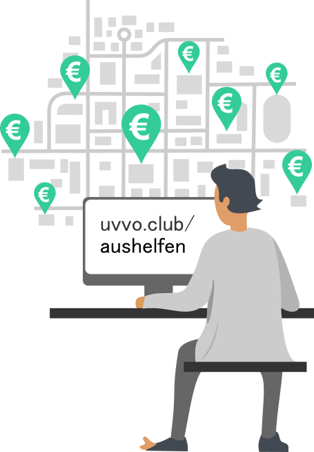 Menschen finden, die Hilfe brauchen